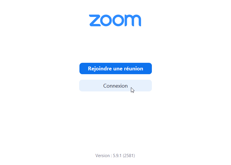 Zoom connexion